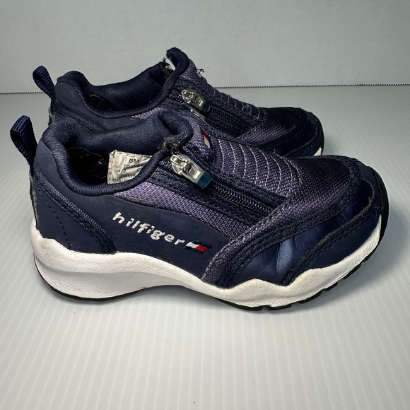 Tommy Hilfiger Baby Boys Zip Sneakers Athletic Shoes 6 M - Picture 2 of 7